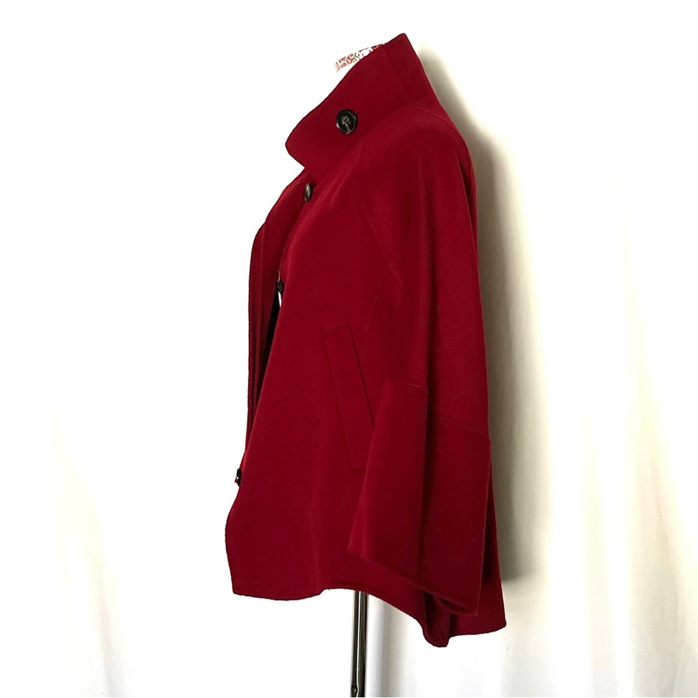 Zara Woman Coat Dolman Sleeve short Wool blend - Picture 6 of 16